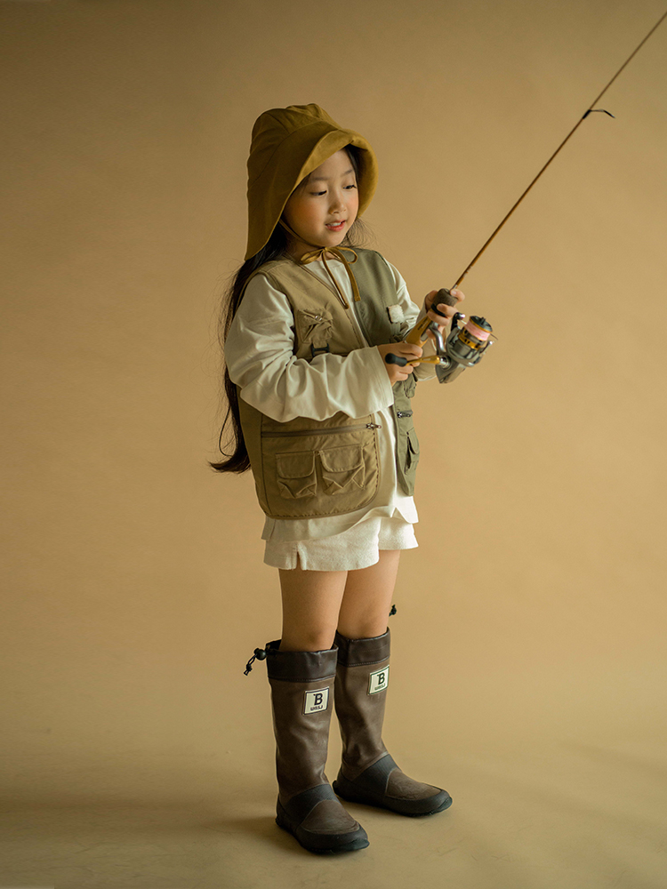 MOUNTAINFEVER (Children's Edition) Multifunctional color matching outdoor camping and fishing children's vest