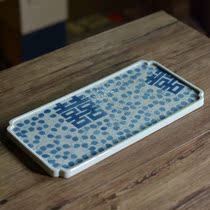 Jingdezhen imitated the ancient Qing Flower Festive Character Pot of Chinese Dried Bubble Pan Kung Fu Tea With Tea Dao Accessories folk characteristics