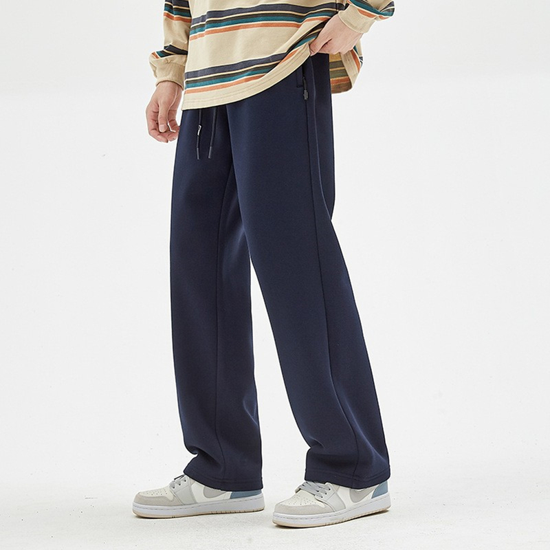 Pure Cotton Sports Pants, Narrow Straight-Leg Pants, Men's Pants, Student Sweatpants, Casual Pants, Cool and Stylish High-Waisted Versatile Long Pants for Teenagers