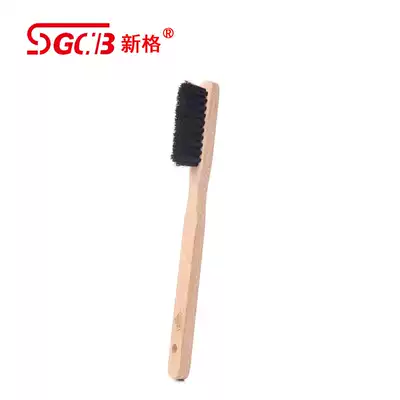 SGCB new grid multi-function wooden brush short handle brush car steel ring tire hub cleaning brush length 20CM