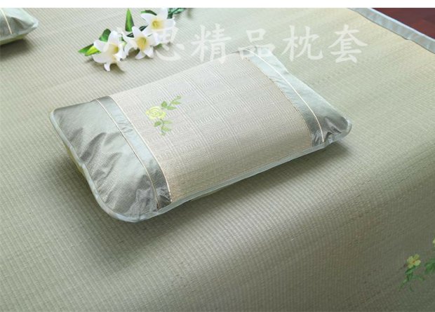 Vỏ thêu tự nhiên Hedgekey Gối Case Case Gối Gối Mat Đơn Gối Case Blue Grass Gối Case - Gối trường hợp gối tựa đầu ô tô cao su non
