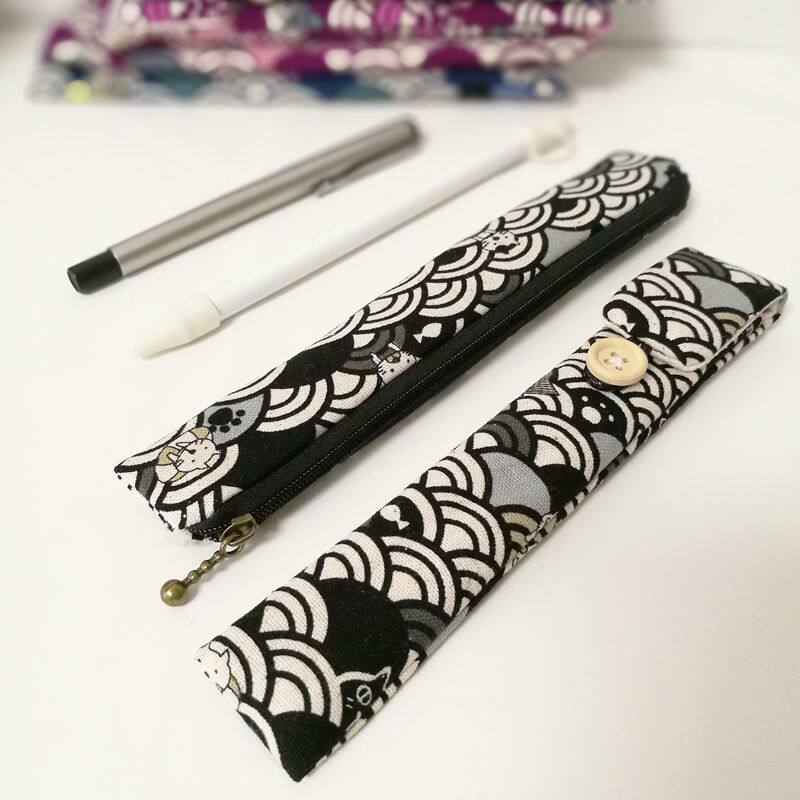 Applicable to apple pencil protective case pen case simple pen storage bag single pen bag cotton flannelette