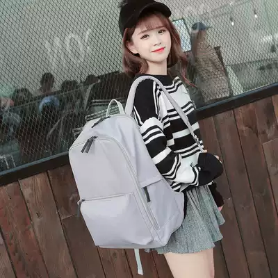 Travel backpack female Korean version of Joker leisure travel travel Large Capacity light schoolbag 15 6 inch computer backpack