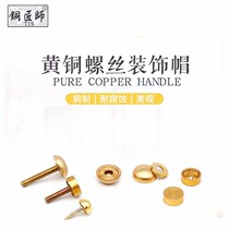 Copper craftsman brass screw cover ugly protection cap mirror nail glass nail acrylic decorative cover furniture hanging picture nail