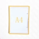A4 Желтая подходящая железная магнитная панель