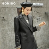 GOMINO Демисезонный импортный плащ, 2019, из натуральной кожи