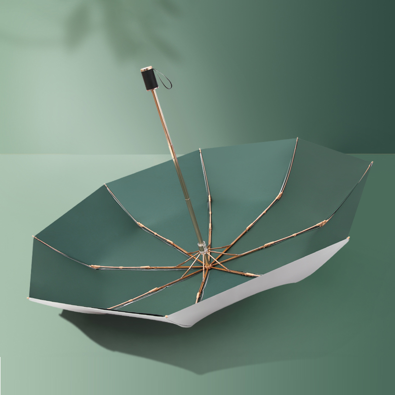 Sun umbrella rain and shine women's UV protection folding double layer sunscreen umbrella shade 2021 new weatherproof umbrella male