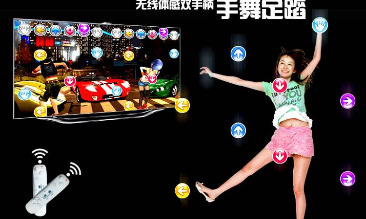 Rung nhảy mat đôi giao diện TV nhà nhảy khiêu vũ máy nhảy cảm giác chạy giao diện điều khiển trò chơi - Dance pad thảm nhảy kết nối tivi