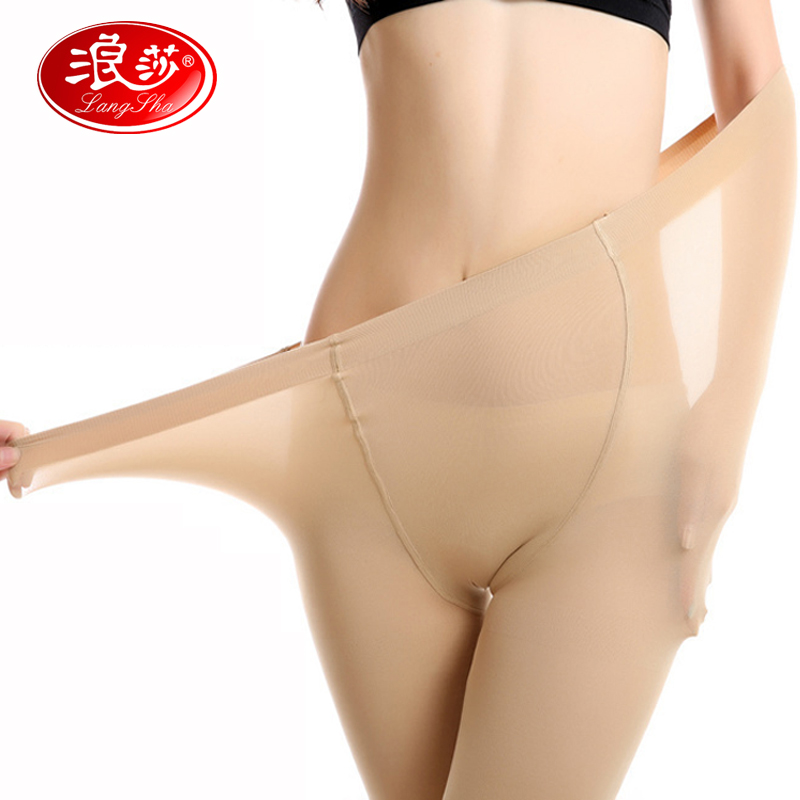 Longsa tăng mã thậm chí pantyhose mùa hè mùa xuân và mùa thu chống móc đáy lụa dày cộng với đôi chân dài lụa đen vớ phụ nữ.