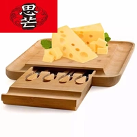 Cimang Creative Kitchen Plate Plate Place Bamboo Crafts Craft Craft Cheese Tool набор