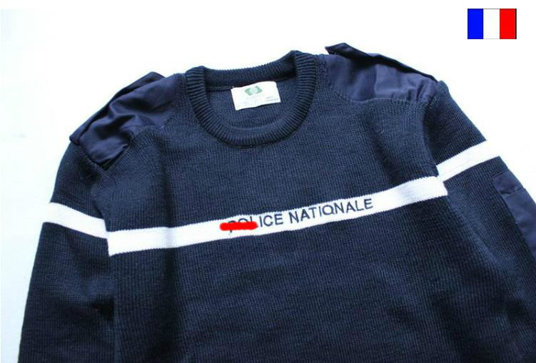 Military style French public original Government law enforcement department special service tactical round neck sweater non-German, British and American troops