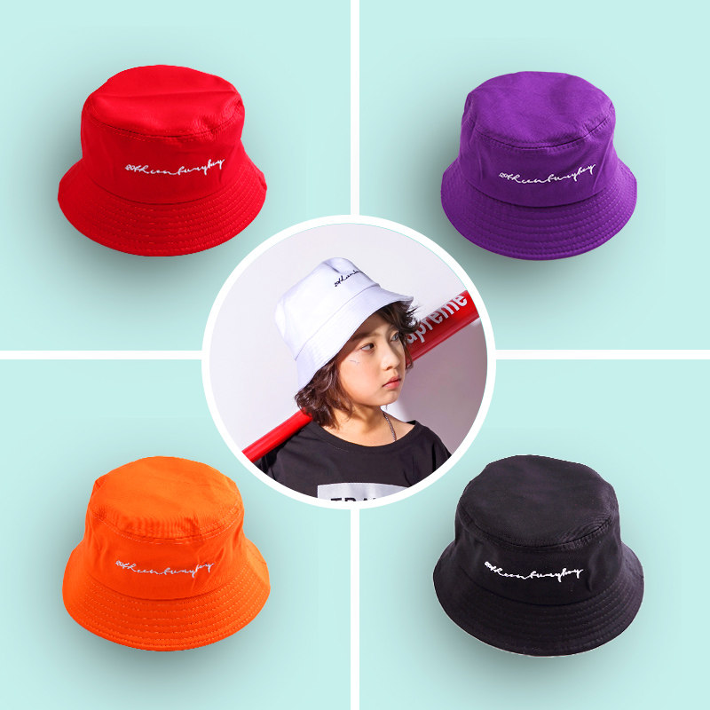 Children's hip-hop suit boys and girls jazz dance hat fisherman hat hip-hop hat black baseball cap trendy fashion