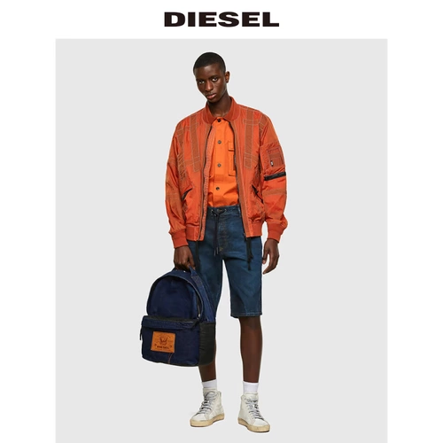 Diesel Регулируемая мужская джинсовая джинсовая сплайсинг рюкзак x07820p3905