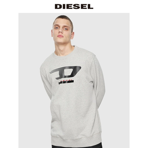 Diesel Лонгслив, трендовая толстовка, с печатью вашего логотипа, оверсайз, с рукавом