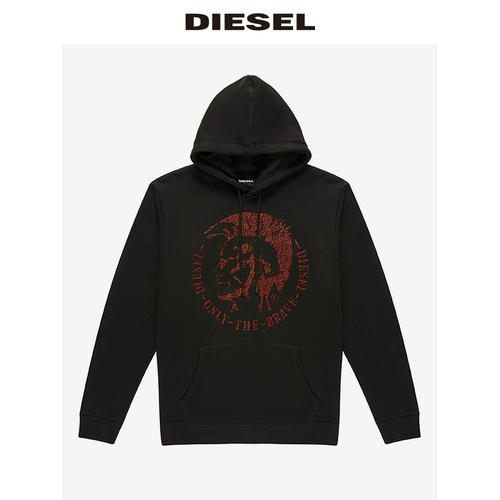 Diesel Лонгслив с капюшоном, спортивный комплект, свободный крой