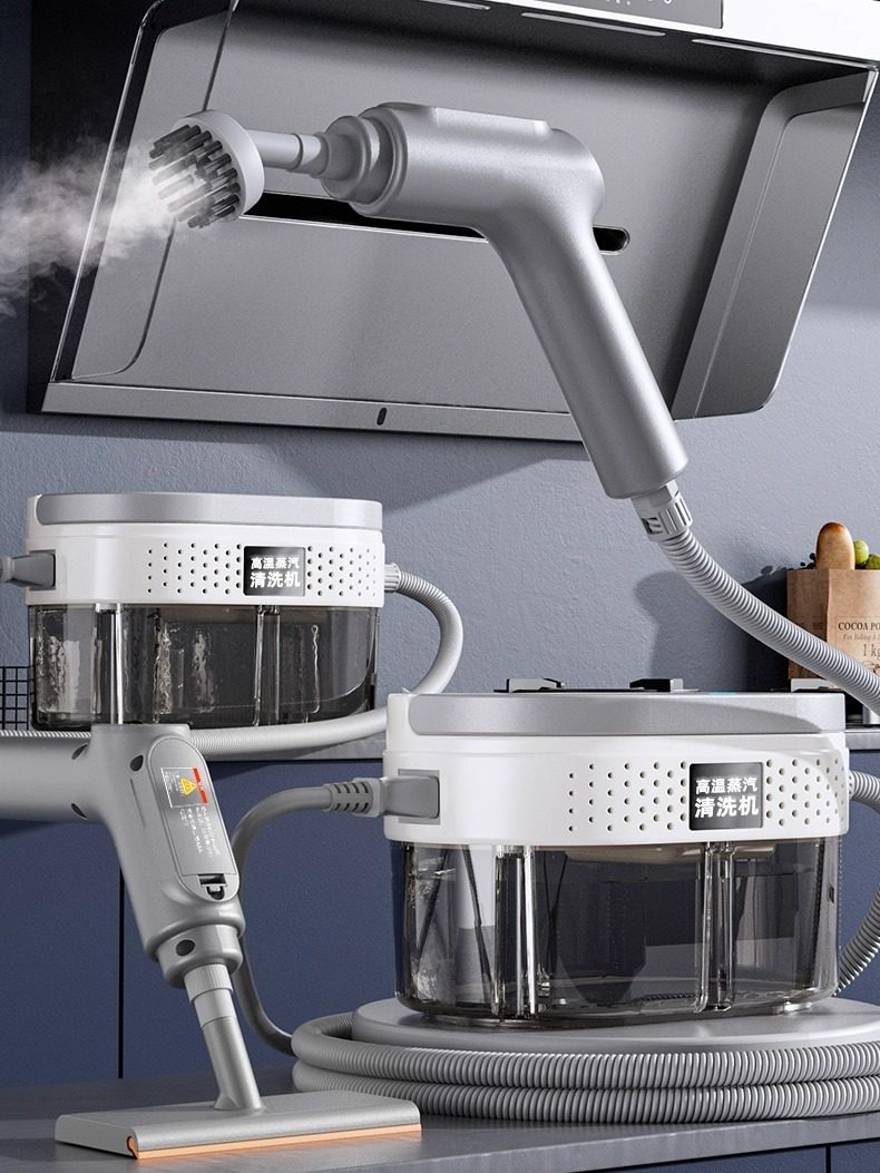 High-Temperature Steam Cleaner for Household Cleaning, Kitchen Range Hoods, Window Glass, Gas Stoves, Air Conditioners, and Grout Cleaning