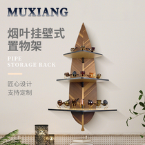 15-bit solid wood pipe rack pipe wall-mounted wooden pipe rack stand special pipe rack display stand pipe holder