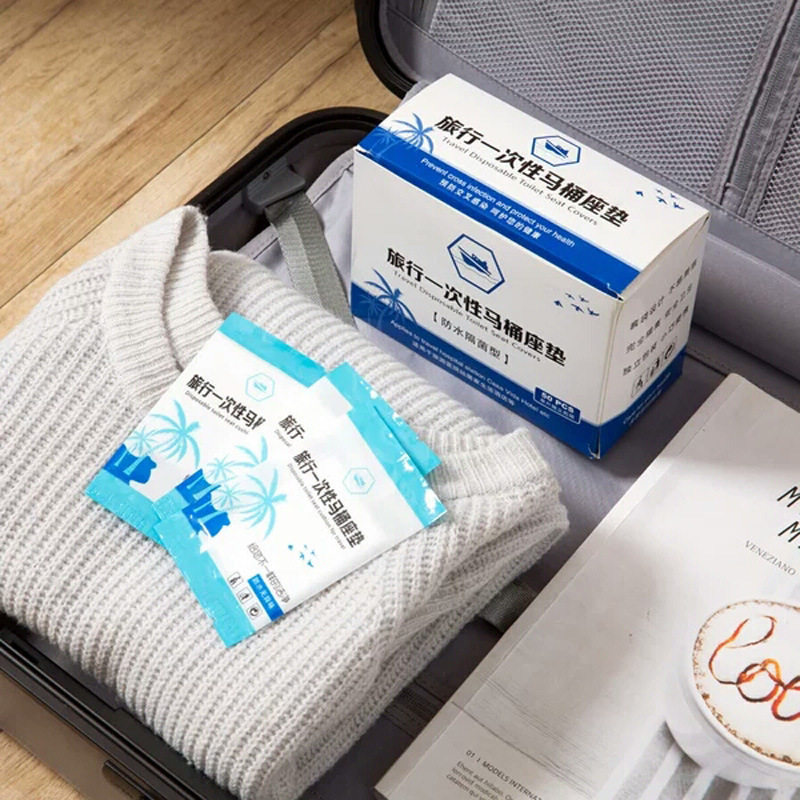 50 pieces independent packaging disposable toilet cushion cover cushion with portable travel hotel special toilet maternal septeria