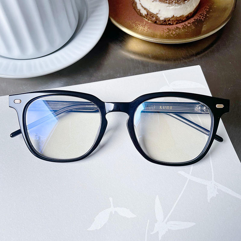 gm the same glasses frame plain face transparent big black frame myopia can match the degree new plain face big face thick frame frame male