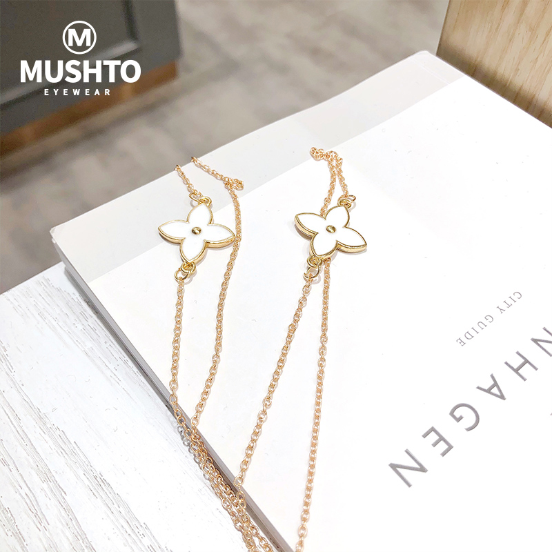 Glasses Chain Women Not Fade Hanging Neck Retro Minimalist Eye Chain Tide Korea Rose Gold Fashion Decorated Metal Chain