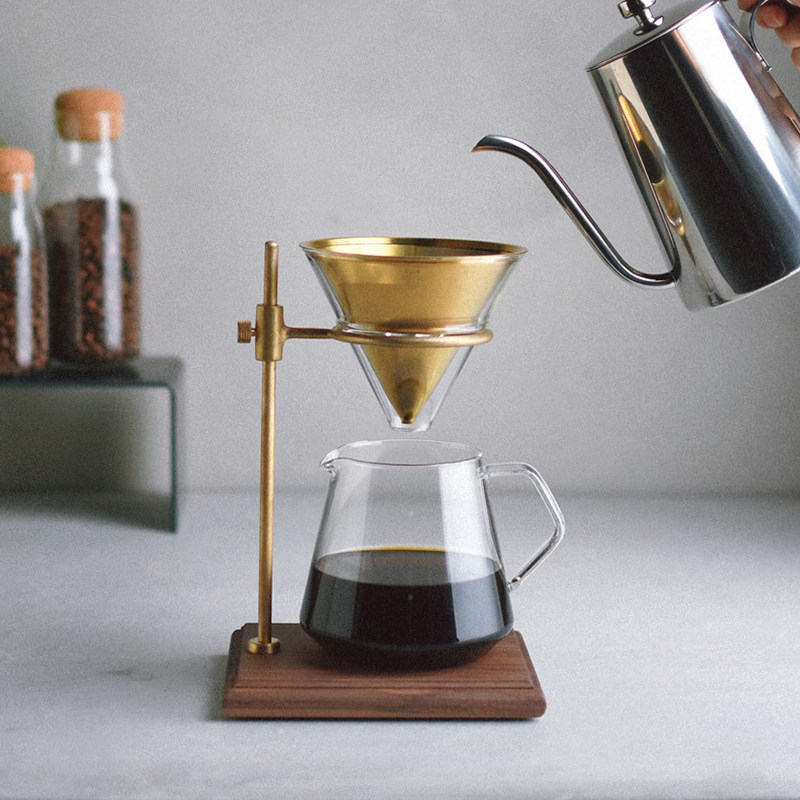 Japan imported Kinto hand punch coffee pot set vintage filter paper drip coffee filter cup utensils hand punch rack