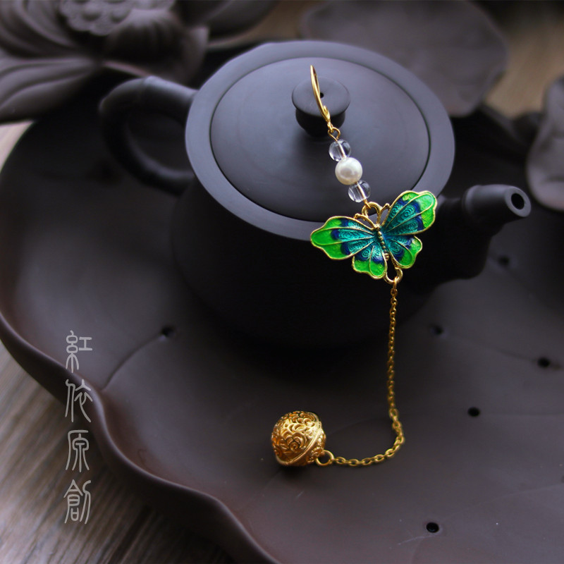 Flaged robe hanging pin bell hanging branch needle accessories with female flagrobe collar button and flaggown accessories