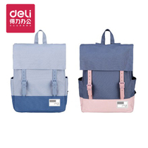 Duli schoolbag 69450 fashion leisure shoulder schoolbag travel trend campus backpack junior high school students