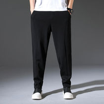 IT ins casual pants mens trendy brand large size solid color harem pants sports loose wide-leg pants trend plus fat trousers