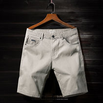 IT ins shorts mens summer thin section Korean style trendy sports casual five-point pants slim-fit elastic outerwear mid-pants