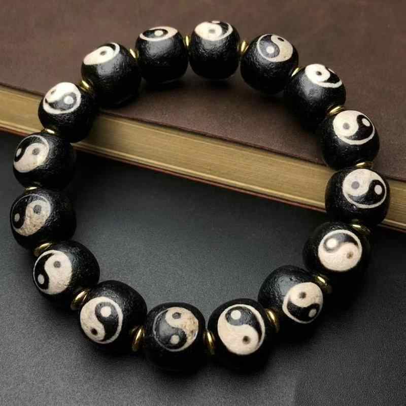 hatachu様専用瑪瑙 陰陽太極天珠 11-167 hatachu様専用瑪瑙 陰陽太極