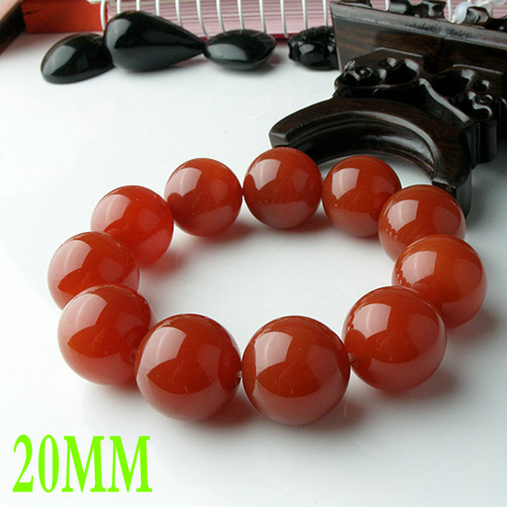 Special pure natural red - aguan bracelet color of the color of the south red cord ball string to men and women