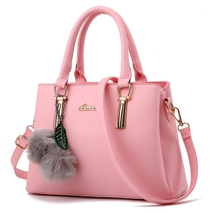 Plush Women Shoulder Bag Fashion Pouch Ladies Handbag Casual Tote - Túi  thời trang nữ