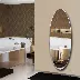Gương toàn thân HD hình bầu dục thay đồ gương treo tường gương không khung phù hợp gương thời trang tủ quần áo gương HD - Gương gương soi toàn thân Gương