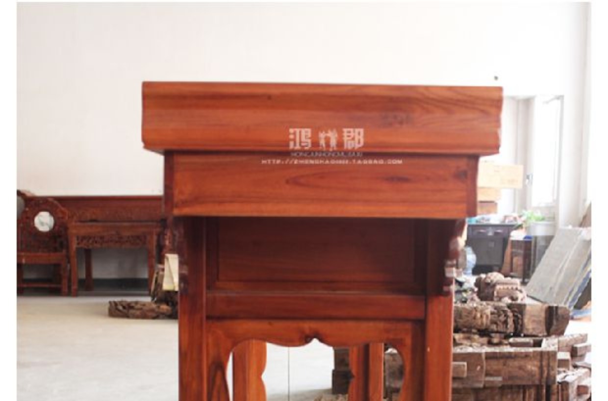 Đồ gỗ gụ / gỗ nguyên khối / Đồ nội thất Trung Quốc / Bàn làm việc / bàn điều khiển / bàn gõ / Kích thước phong thủy của Luban - Bàn / Bàn bàn ăn gỗ me tây