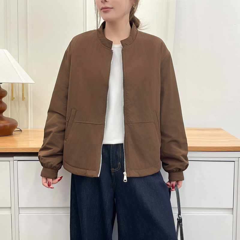 Women's New Autumn and Winter Quilted Jacket, Casual Lightweight Cotton Coat for Petite Figures, Warm Short Cotton-Padded Jacket