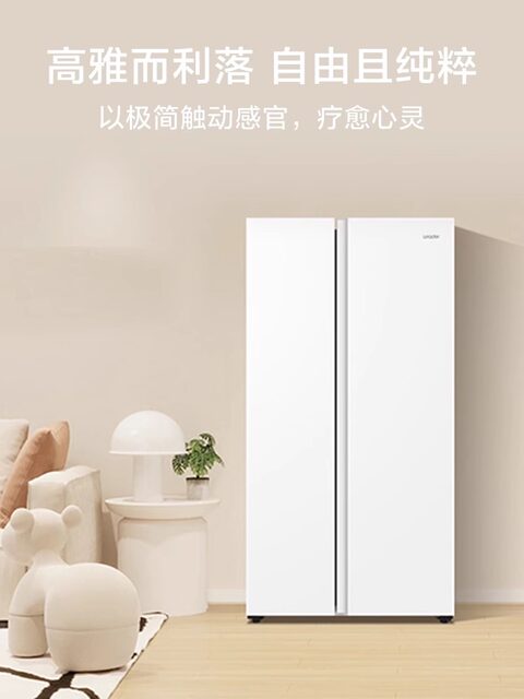 Leader/Commander Bcd-618Wglssedw9 Side-By-Side Frost-Free Inverter Refrigerator for Home Use