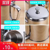 Stainless steel cup thickened tea cylinder Drink cup with cover Kindergarten Childrens student-mouth Cup lettering with the hand cup