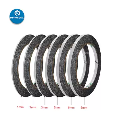 Black strong double-sided adhesive adhesive mirror touch mobile phone screen special adhesive non-woven tape resistant to high temperature and waterproof