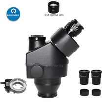 7X-45X Three-Mesh Microscope Continuous Variefold Stereo Microscope Handpiece Mobile Phone Welding Repair Microscope