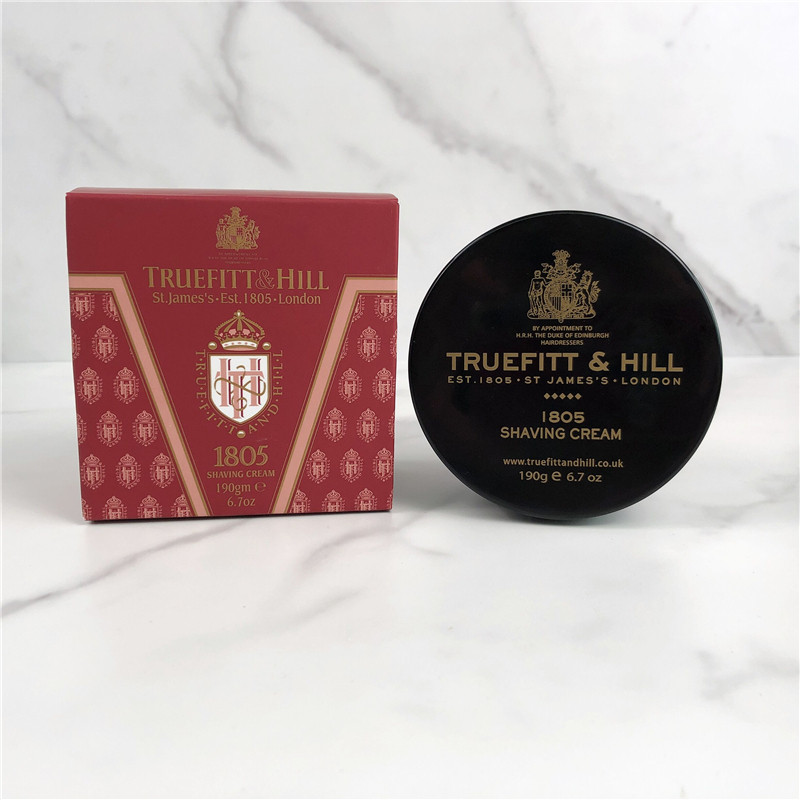 British TruefittHill Trofitt 1805 sandalwood shaving cream softening beard cream shaving cream