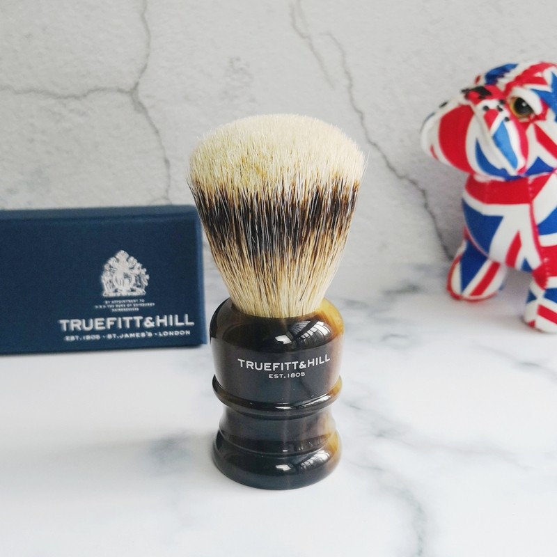 TruefittHill Trofitt Wellington Super Badger True Hair Razor Brush Shaving Soap Foaming Brush