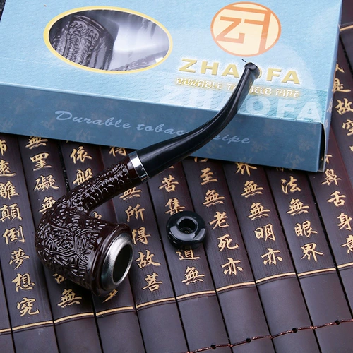 Мужской старомодный мундштук ручной работы из сандалового дерева