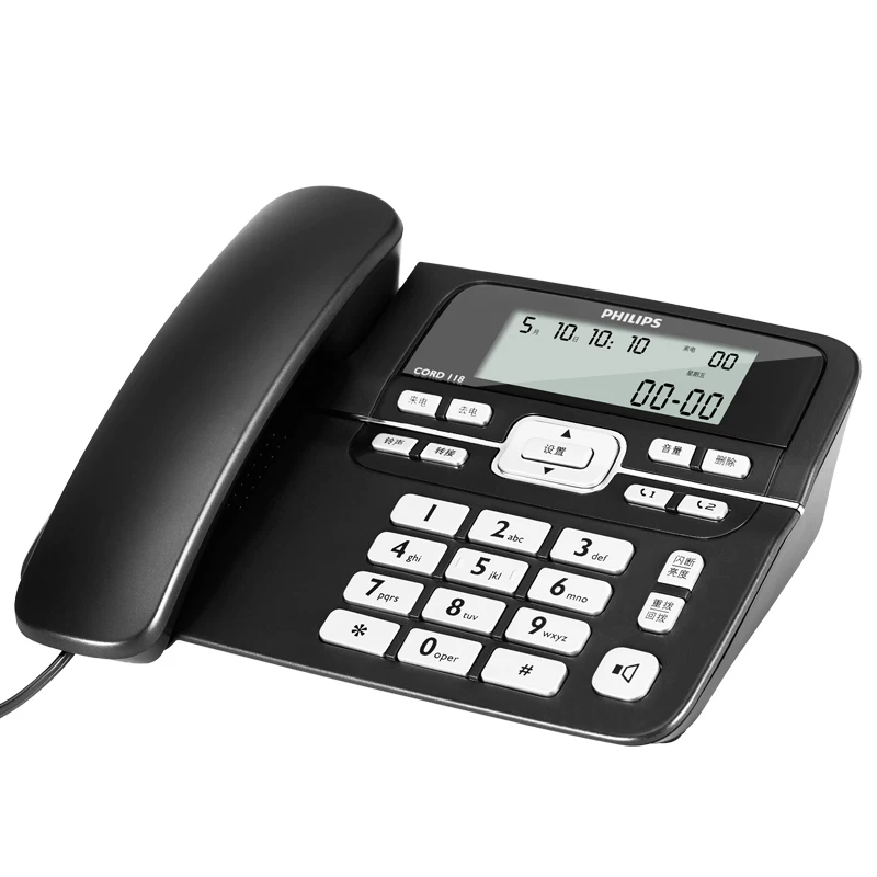 Philips CORD118 телефон дом коммуникации офис фиксированная домашняя телефонная линия домашний телефон 2026 новая модель