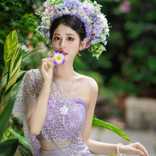 披肩不掉粉新款西双版纳傣族民族风女装泰国表演旅拍艺考傣服大码