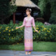 New Yunnan Xishuangbanna Dai Ethnic Clothing Mid-Sleeve Suit Thai Performance Costume Women's Long Skirt Summer Work Clothes