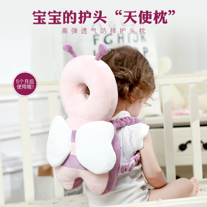 Baby anti-fall Divine Instrumental Baby Protective Head Hat Pillow Department Walking Children Learn Walking for Collision Avoidance Summer Breathable Protection Mat-Taobao