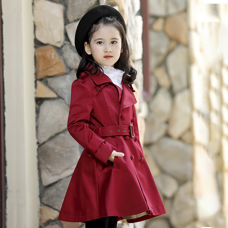 Girls'windshirt Spring and Autumn 2022 new medium - long - edition Princess Yang Yang Yang Chinas Costume Child Han Fashion Fashion Fashion Fashion Fashion Fashion