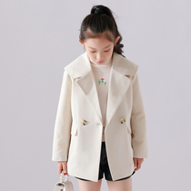 Girls suit jacket fried Street casual childrens dress catwalk big childrens tide cool Korean version spring and autumn foreign atmosphere