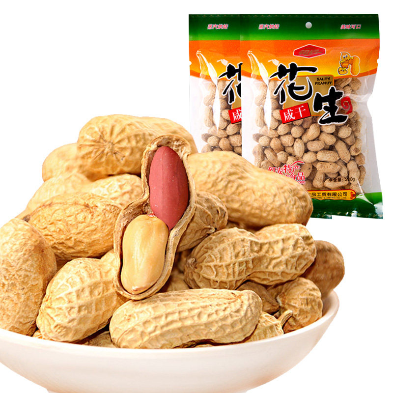 Salted dry red mud peanut multi-flavored peanut Hubei Hong'an specialty nut roasted seeds and nuts