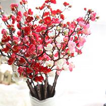 Emulated plum flower branches Short branches Plum Blossom Plum fake floral silk floral home living room table top placed decorations floral art